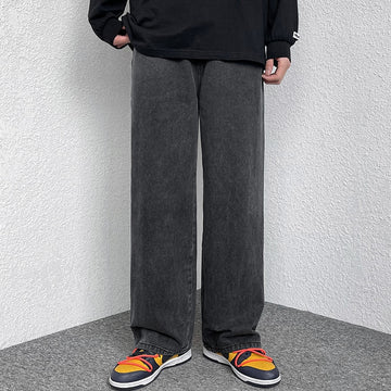 Aidase  Men's Jeans Pants Casual Vintage Baggy Clothing Straight Leg Trousers Korean Fashion Man Streetwear Pop Harajuku Oversize Pants aidase-shop